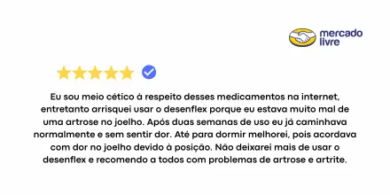 Avaliação 5 estrelas de cliente no Mercado Livre