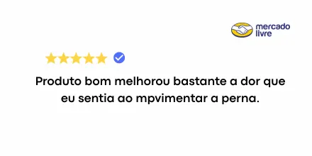 Avaliação 5 estrelas de cliente no Mercado Livre